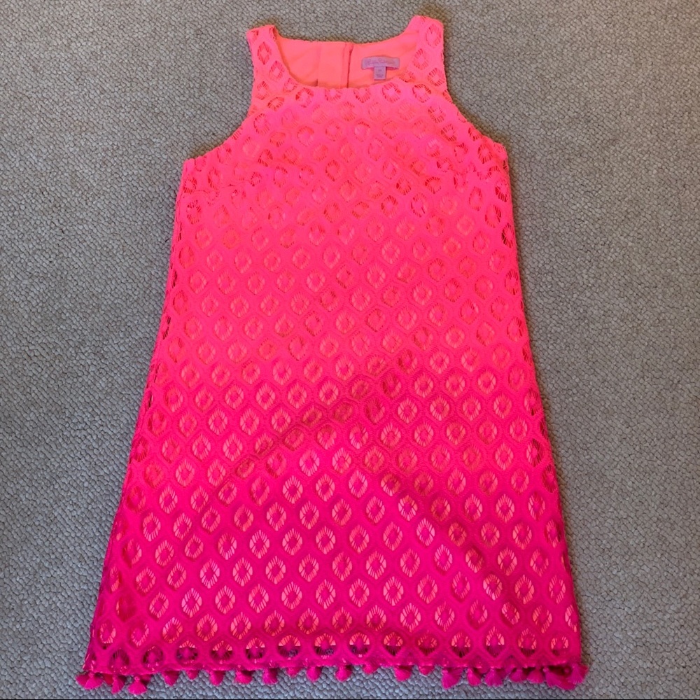 SOLD Bright Pink Ombré Lilly Pulitzer Dress